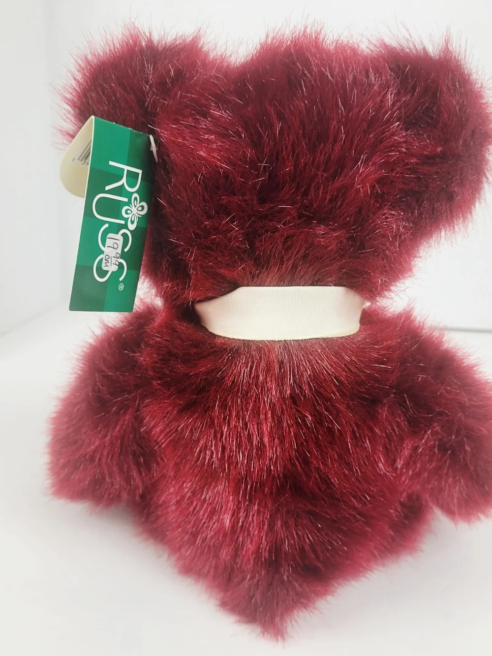 Vtg 1999~Russ 101393~Cranberrie~Plush Joy Bear~Red 13